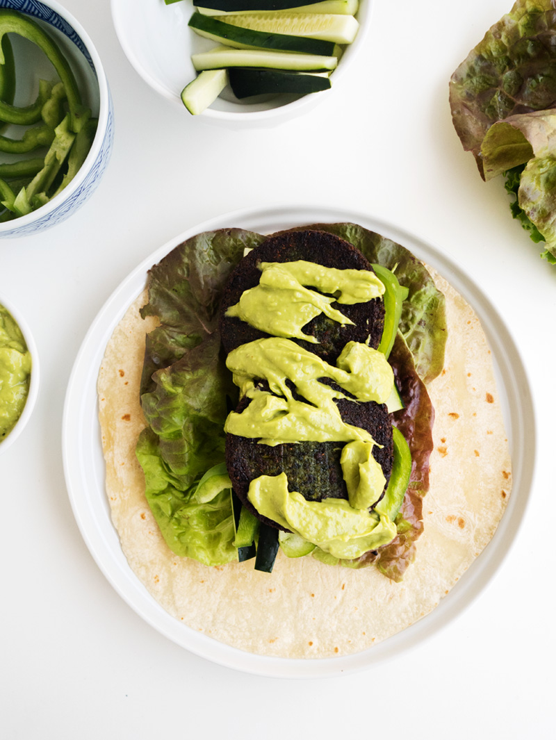 All Green Veggie Wrap | The Kitchen Paper