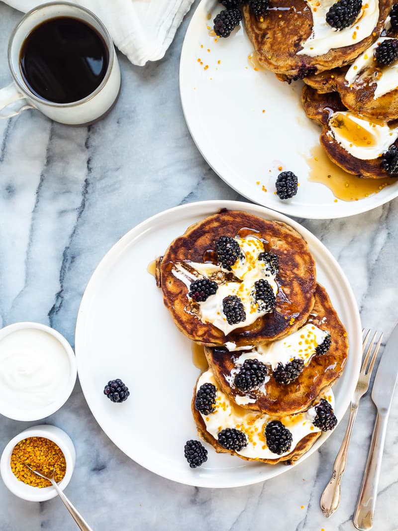 Blackberry Buckwheat Pancakes | The Kitchen Paper