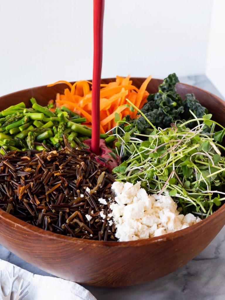 Wild Rice Salad with Blackberry Vinaigrette | The Kitchen Paper