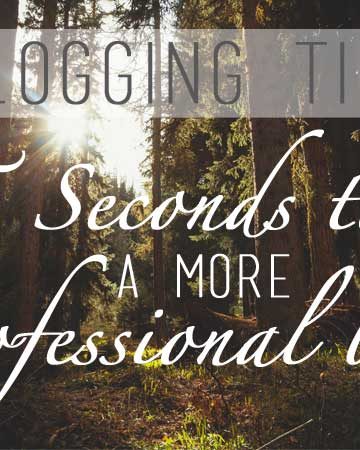 Blogging Tips: 5 Seconds to a More Professional Blog