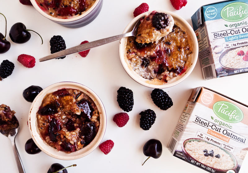 Brûléed Oats with Nuts & Berries: 3 Ways | thekitchenpaper.com