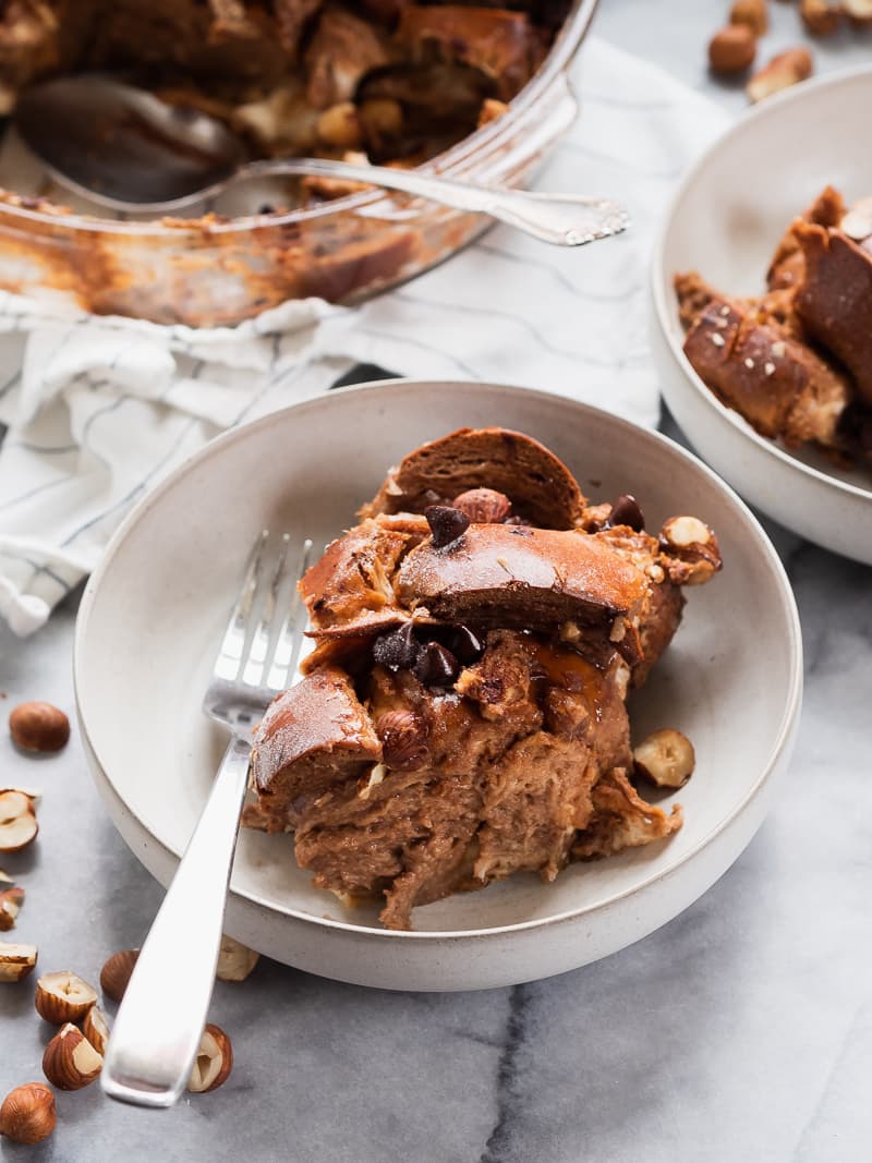 Chocolate Hazelnut Baked French Toast | The Kitchen Paper