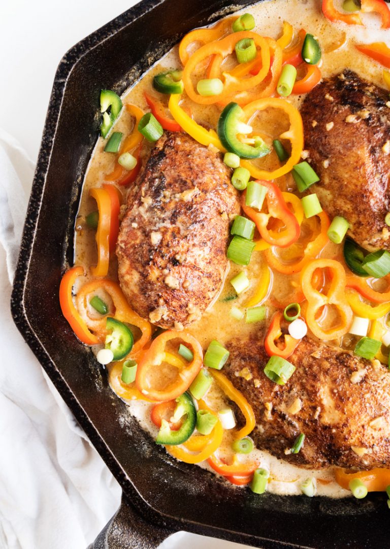 Coconut-Lime Chicken with Mini Peppers | thekitchenpaper.com