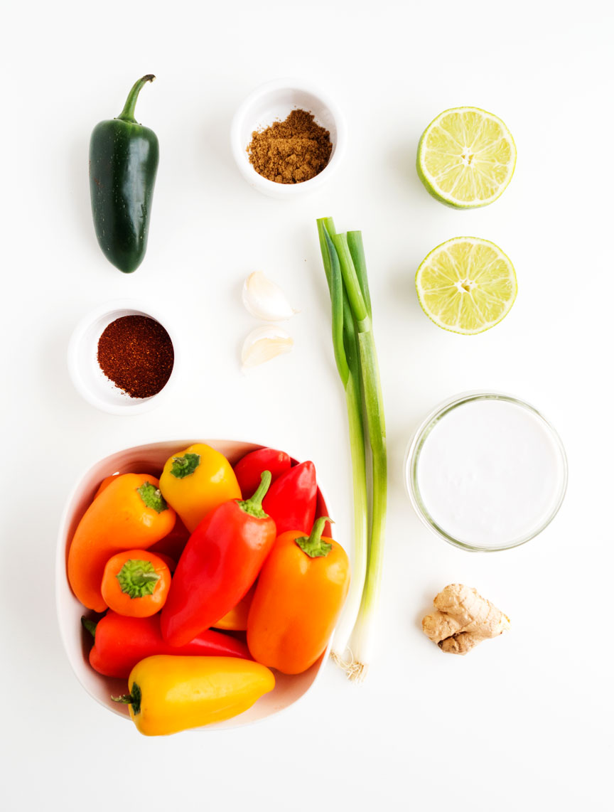 Coconut-Lime Chicken with Mini Peppers | thekitchenpaper.com
