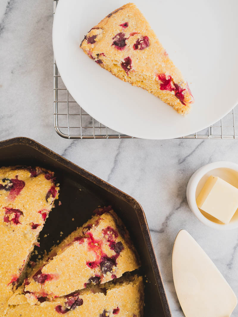 Cranberry Cornbread | The Kitchen Paper