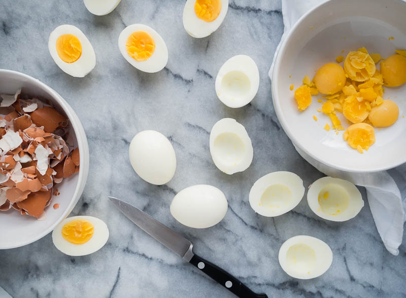 Green Chile & Cheese Deviled Eggs | The Kitchen Paper