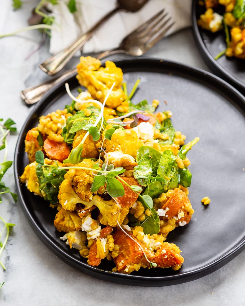 Hot Sorghum Spinach Salad | The Kitchen Paper