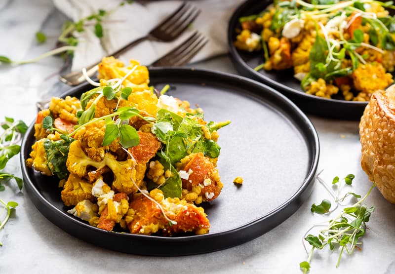 Hot Sorghum Spinach Salad | The Kitchen Paper