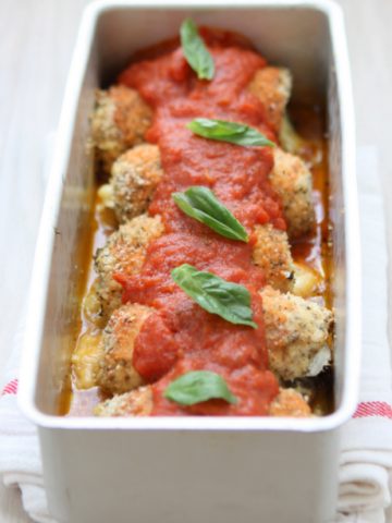 Brie, Basil, and Kale Stuffed Baked Chicken