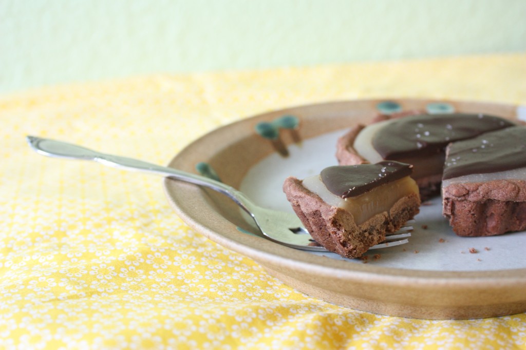 Sea Salted Caramel Tarts with Chocolate Ganache | the kitchen paper Sea Salted Caramel Tarts with Chocolate Ganache | the kitchen paper