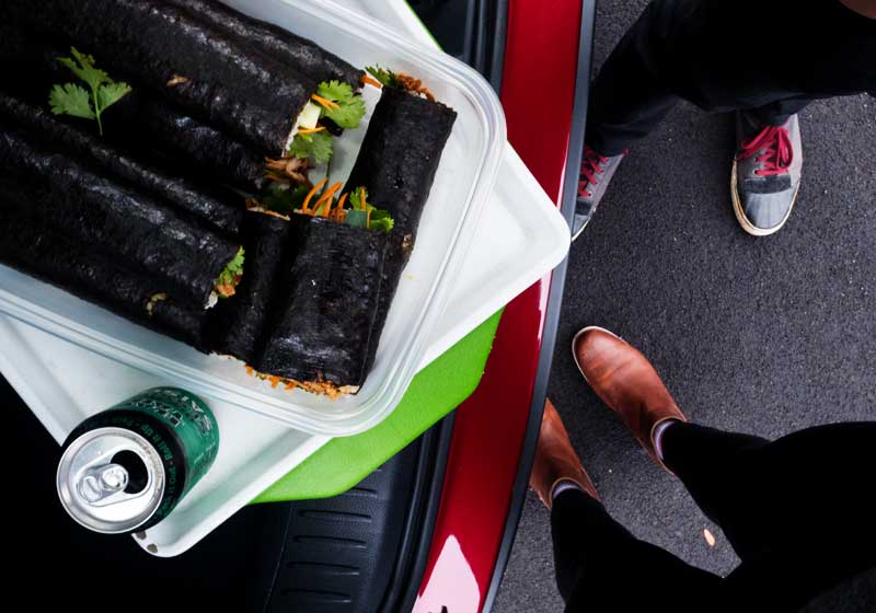 Korean Pulled Pork Nori Rolls | The Kitchen Paper