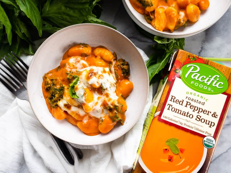 Red Pepper and Tomato Baked Gnocchi | The Kitchen Paper