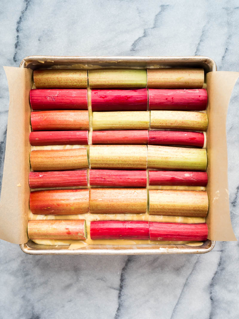 Rhubarb Cream Cheese Coffee Cake | The Kitchen Paper