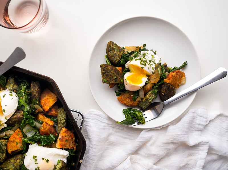 Root Vegetable and Greens Breakfast Hash | The Kitchen Paper