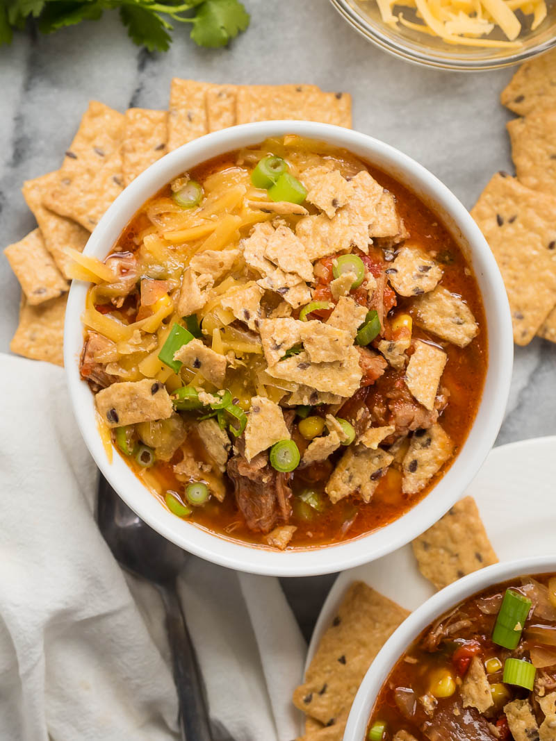 Slow Cooker Chipotle Pork Chili | The Kitchen Paper