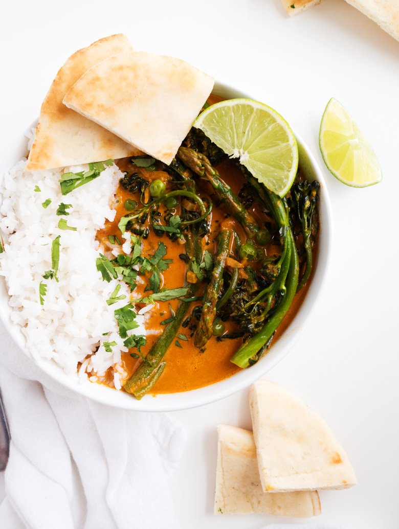 Spring Vegetable Red Curry | the kitchen paper