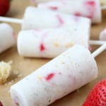 strawberry shortcake yogurt popsicles