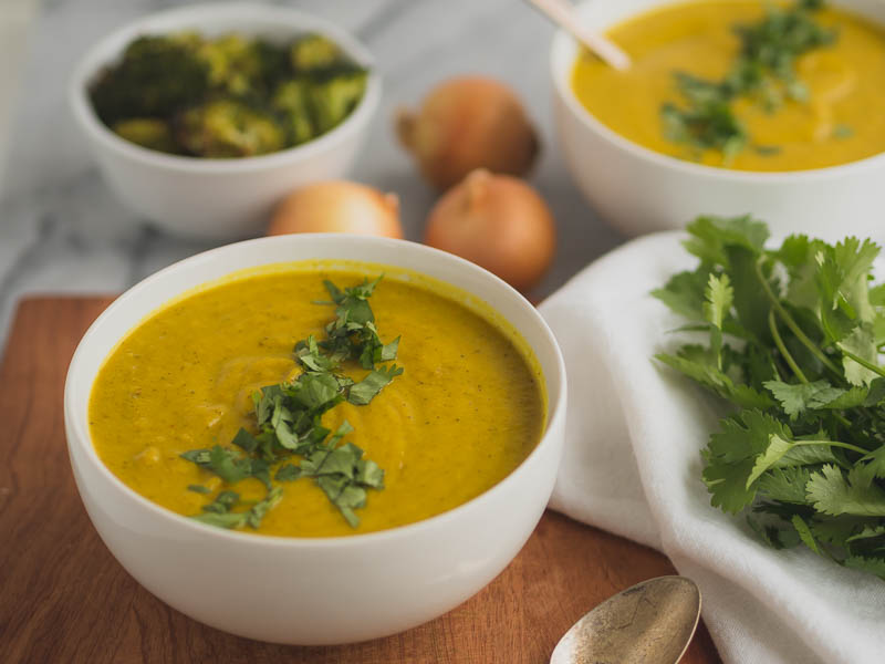 Turmeric Broccoli Soup | The Kitchen Paper