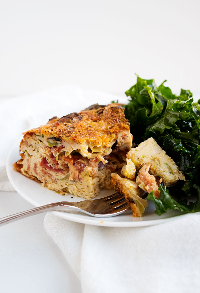 Whole30 Bacon Brussels Sprouts Frittata | The Kitchen Paper