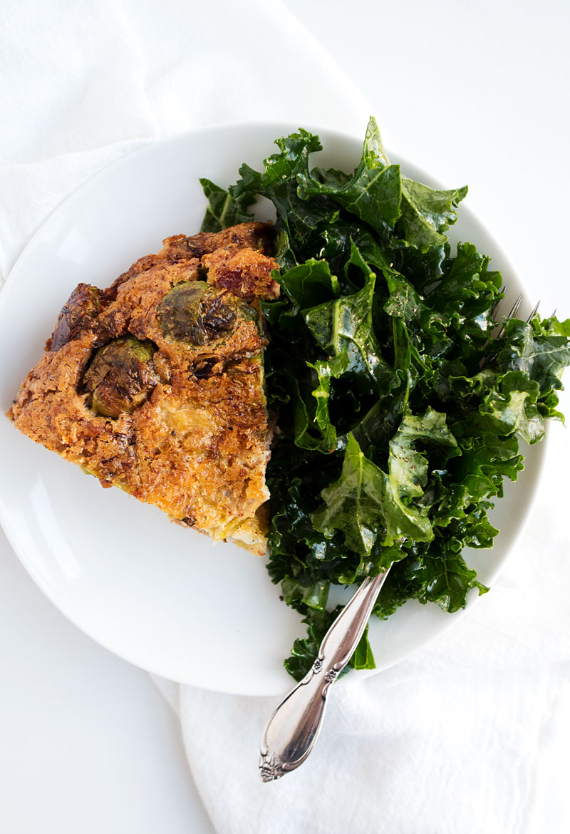 Whole30 Bacon Brussels Sprouts Frittata | The Kitchen Paper