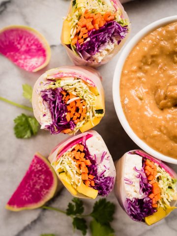 Winter Vegetable Salad Rolls | The Kitchen Paper